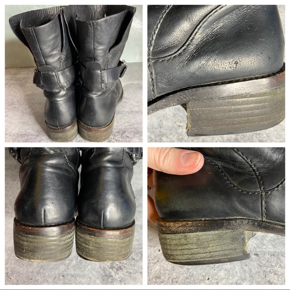 Coach Black Leather Jesika Booties With Buckle & Strap - Picture 3 of 9